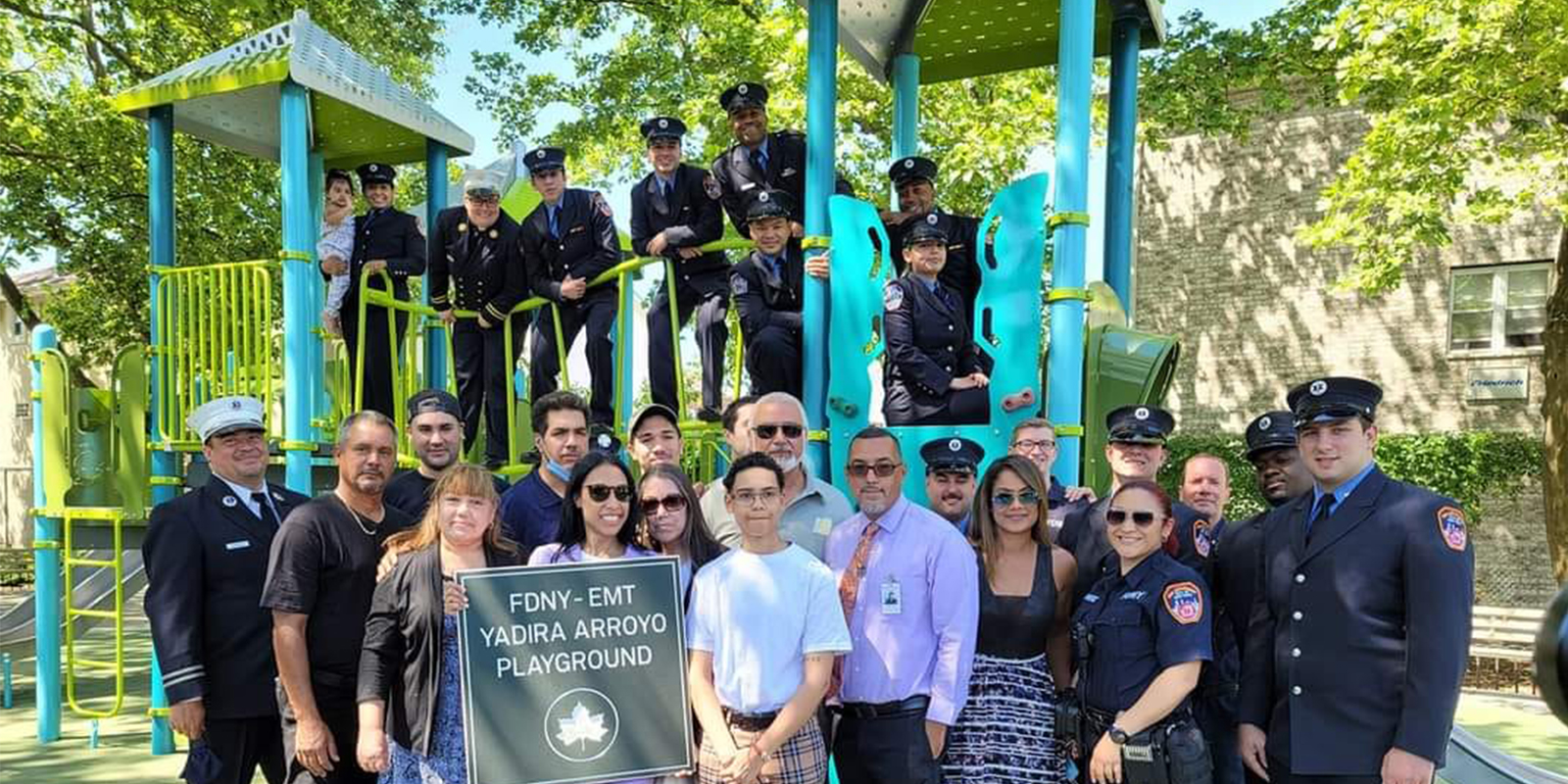 New York EMT slain in the line of duty honored with playground renaming